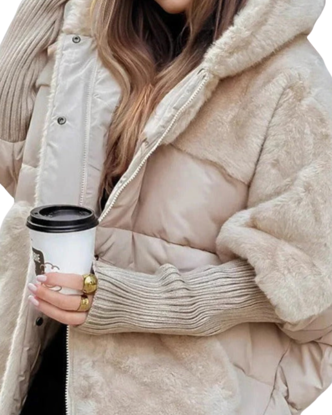 Dominika | Warme Daunenjacke mit Kapuze